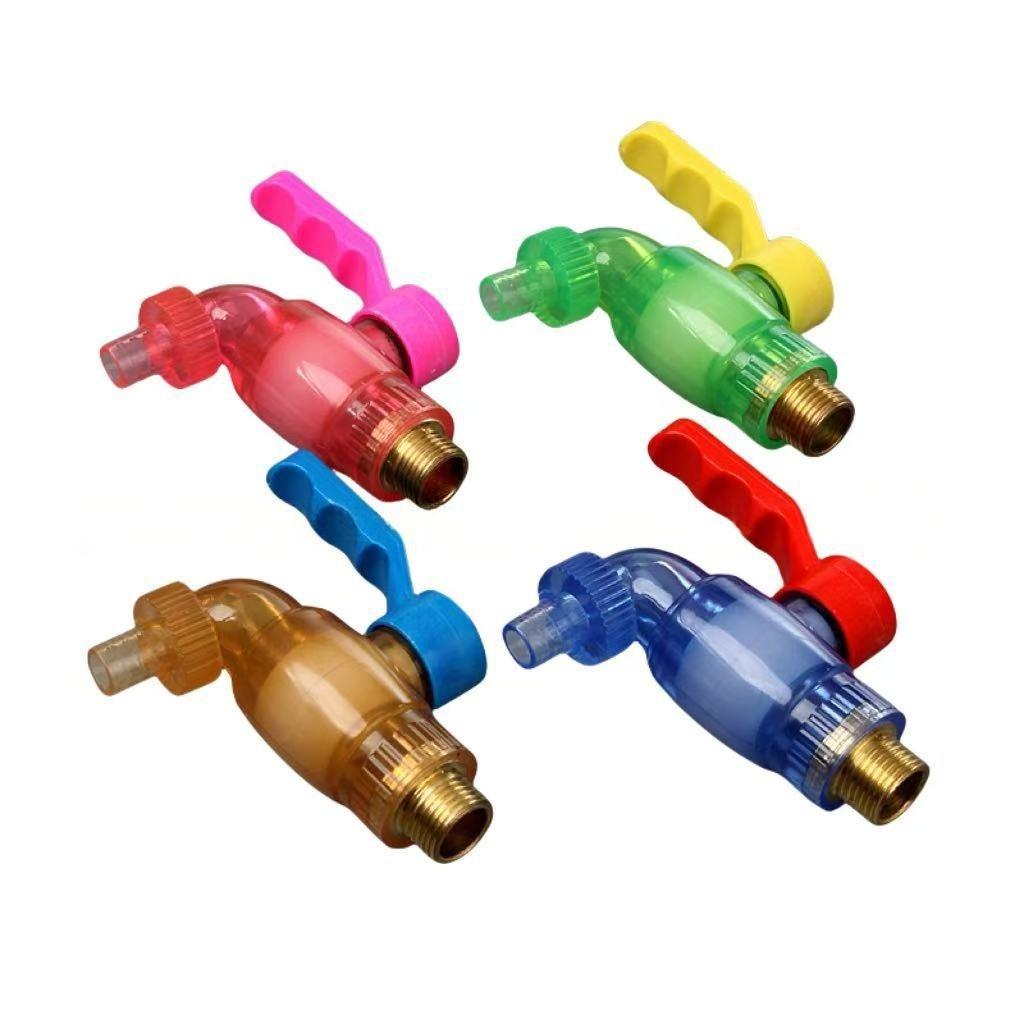 Transparent plastic faucet