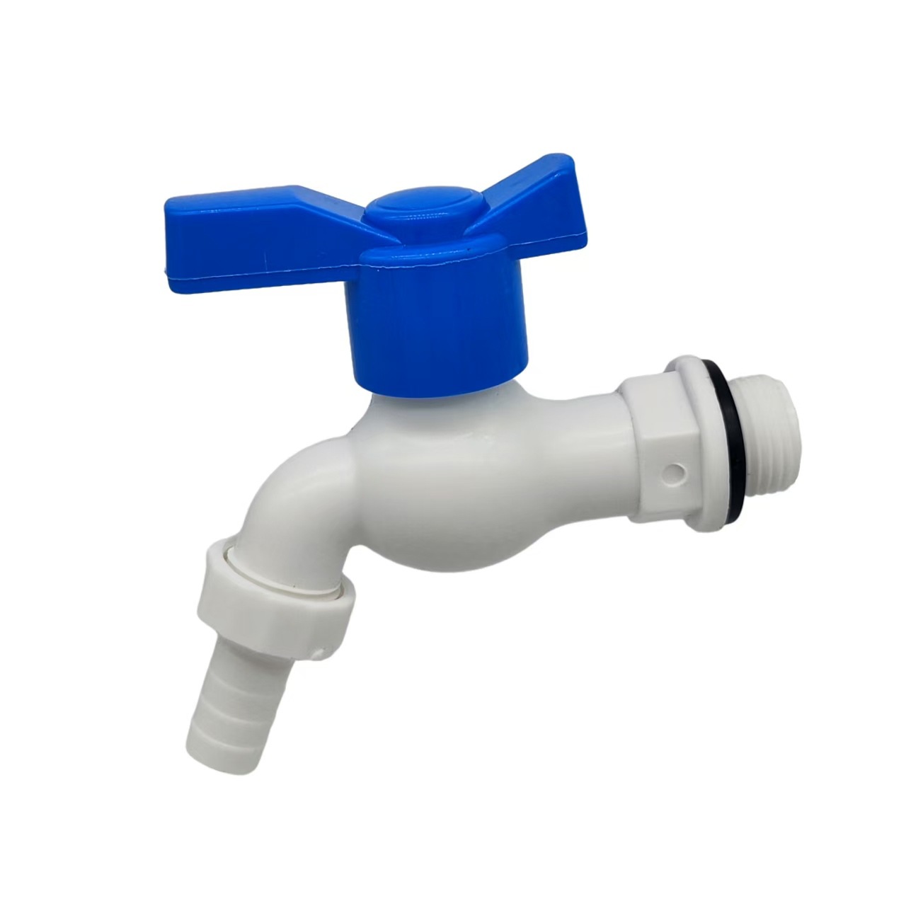 Blue Butterfly Plastic White Faucet